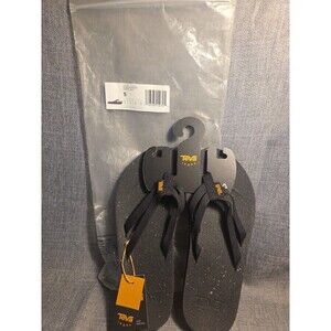 NWOB WOMENS SIZE 5 BLACK TEVA REFLIP STRAPPY FLIP FLOPS SANDALS 1134350